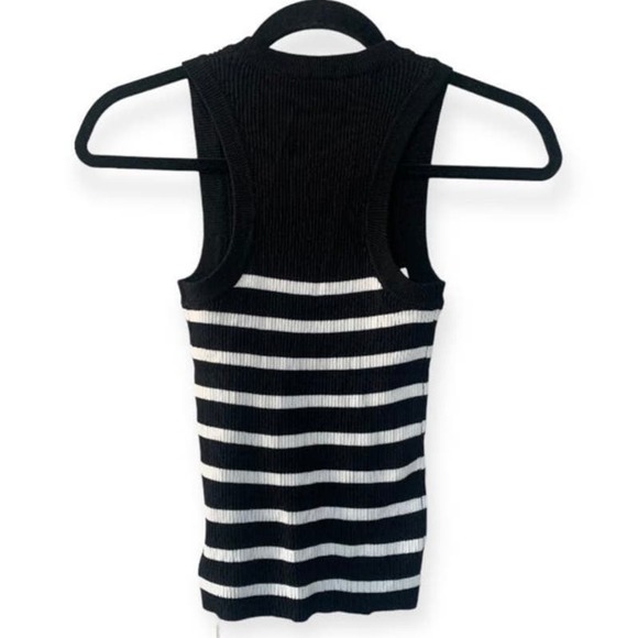 NWOT Commense Utility Stripe Sweater Vest - Picture 3 of 7